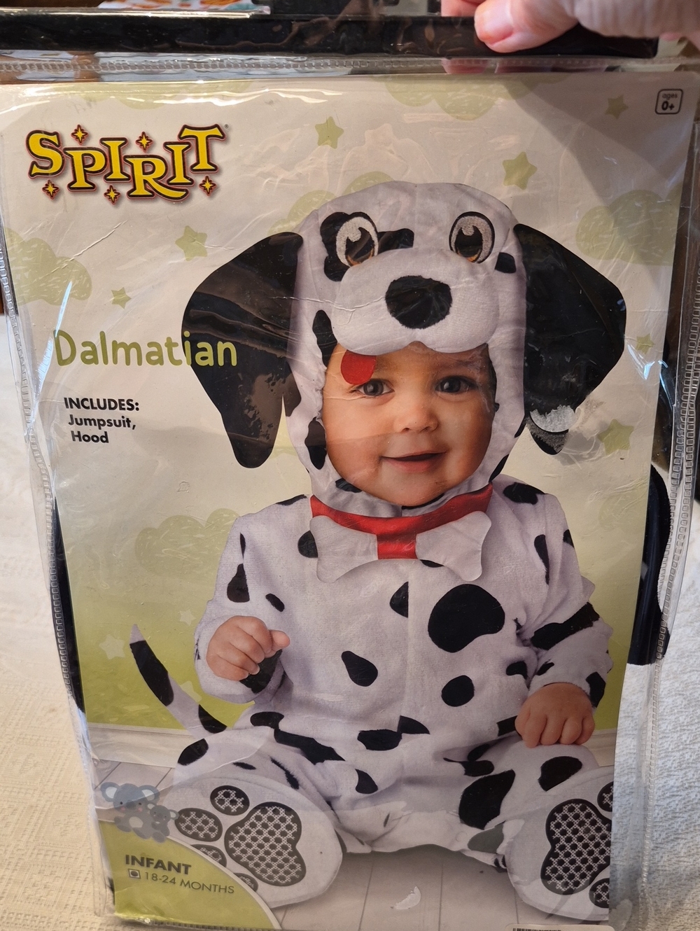 Spirit Halloween Dalmation Infant Baby Halloween Costume Sz 18-24 Mos
